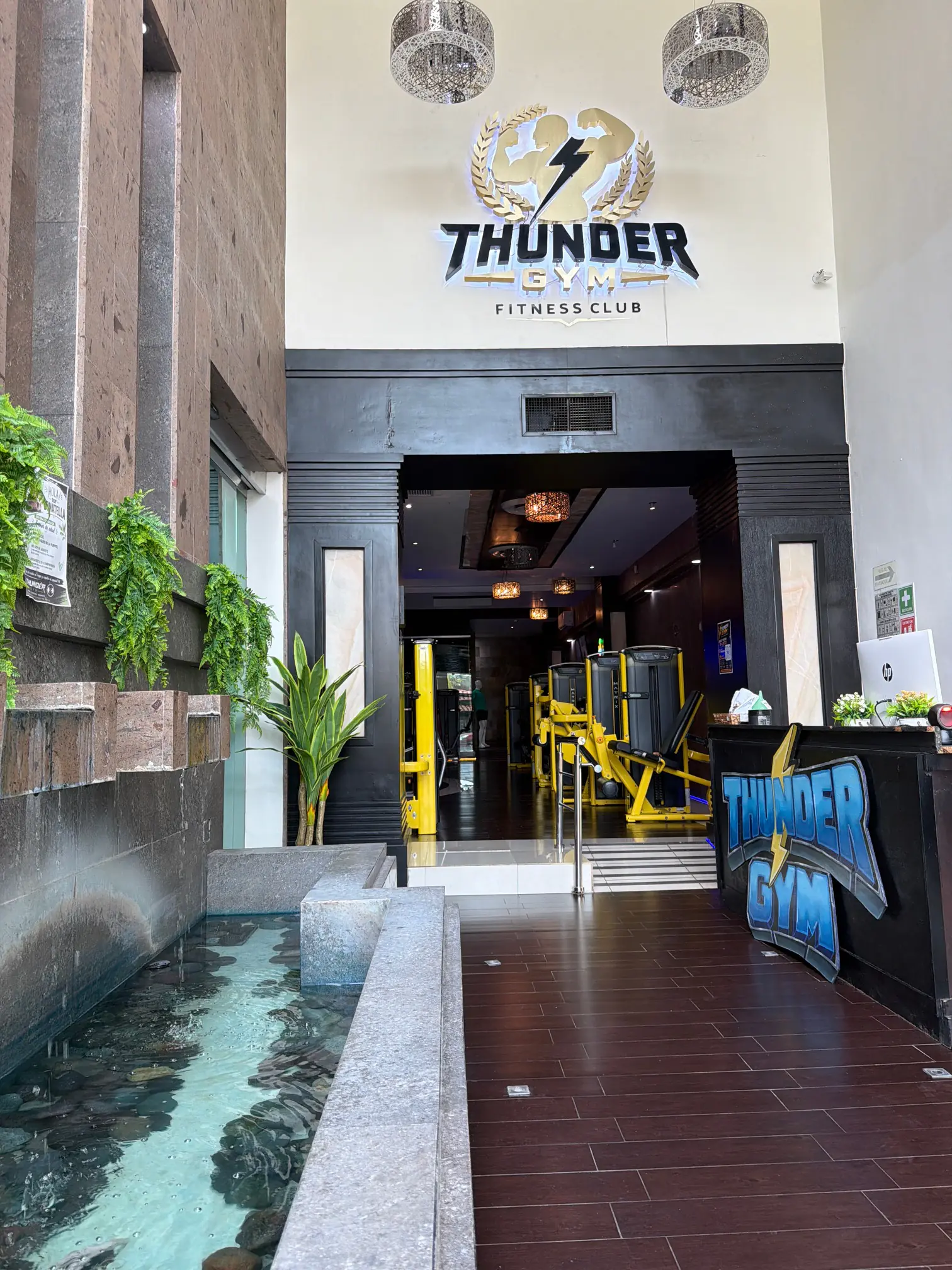 Área principal de entrenamiento de Thunder Gym